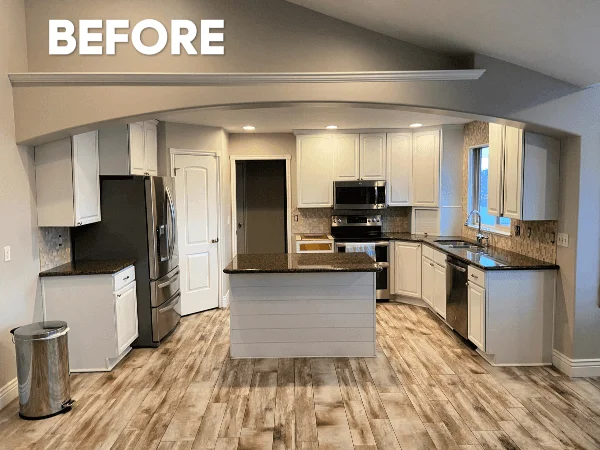 Kitchen before remodel